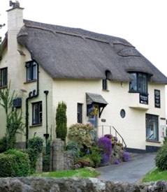 The thatched Primrose tearoom